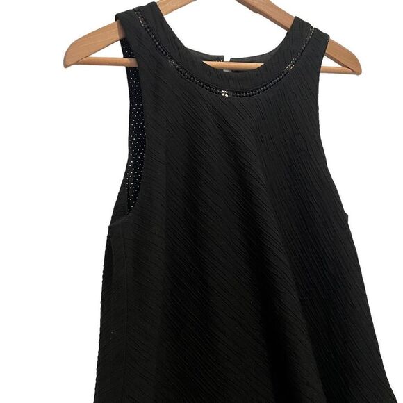 Elevenses Anthropologie Santa Ana Black Shorts Romper Size M - Picture 4 of 12